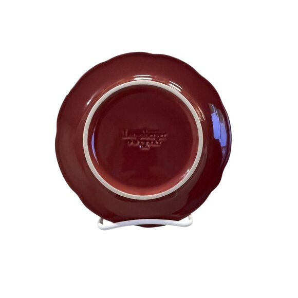 Longaberger Falling Leaves Pottery Plates Set of 4 Autumn Colors 6.75” Used - Picture 11 of 14